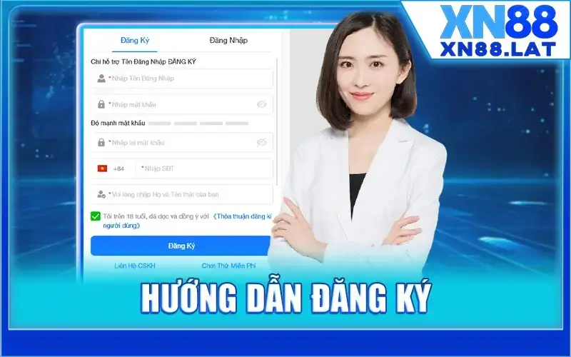 Hướng dẫn đăng ký tài khoản XN88 cho tân thủ 2025